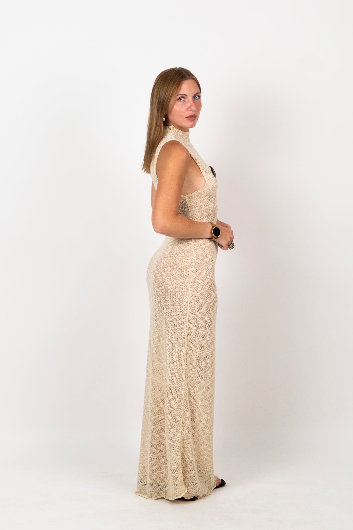 Vestido Tricot Cinturón