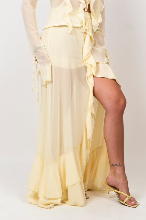 Falda Amarillo Mantequilla